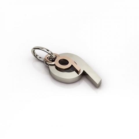 date pendant September 9th made of 925 sterling silver / 23