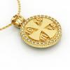 Constantine the Great Coin Pendant 1, made of 925 sterling silver / 18k gold finish / front side