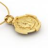 Constantine the Great Coin Pendant 20, made of 925 sterling silver / 18k gold finish / back side