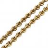 rollo-99 chain necklace, made of 18k yellow gold vermeil on 925 sterling silver / 40 cm – 15,75''