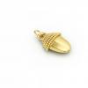 Small Acorn pendant, made of 925 sterling silver / 18k gold finish 