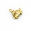 Little Tortoise pendant, made of 925 sterling silver / 18k gold finish 