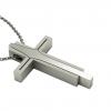 Dichromate Triple Cross 12, made of 925 sterling silver  / white-white-white