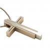 Dichromate Triple Cross 12, made of 925 sterling silver  / rose-white-rose