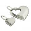 twin hearts, mother and daughter cobo pendant, made of 925 sterling silver / 22