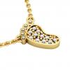 baby foot necklace, made of 925 sterling silver / 18k gold finish with white zircon