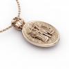 Constantine the Great Coin Pendant 19, made of 925 sterling silver / 18k gold finish / back side