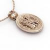 Constantine the Great Coin Pendant 9, made of 925 sterling silver / 18k gold finish / back side