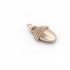 Small Acorn pendant, made of 925 sterling silver / 18k rose gold finish 