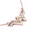 Wonder Woman Necklace, made of 925 sterling silver / 18k rose gold finish
