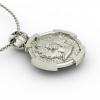 Constantine the Great Coin Pendant 20, made of 925 sterling silver / 18k gold finish / back side