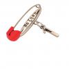 baby safety pin, classic clasp – να ζηση – January 1st, made of 18k rose gold vermeil on 925 sterling silver with red enamel