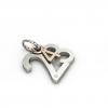 date pendant April 23rd made of 925 sterling silver, set with a brilliant diamond of 0,005 ct / 23 