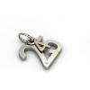 date pendant April 25th made of 925 sterling silver, set with a brilliant diamond of 0,005 ct / 23 