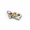 date pendant August 18th made of 925 sterling silver, set with a brilliant diamond of 0,005 ct / 21