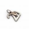 date pendant August 20th made of 925 sterling silver, set with a brilliant diamond of 0,005 ct / 23 