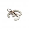 date pendant July 30th made of 925 sterling silver, set with a brilliant diamond of 0,005 ct / 23 