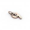 date pendant July 9th made of 925 sterling silver, set with a brilliant diamond of 0,005 ct / 32