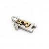 date pendant March 14th made of 925 sterling silver / 21
