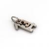 date pendant March 14th made of 925 sterling silver, set with a brilliant diamond of 0,005 ct / 23 