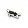 date pendant March 14th made of 925 sterling silver, set with a brilliant diamond of 0,005 ct / 24  