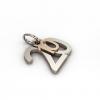date pendant October 20th made of 925 sterling silver / 23