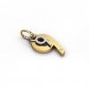 date pendant September 9th made of 925 sterling silver, set with a brilliant diamond of 0,005 ct / 12