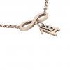 necklace, infinity – August 14th, made of 18k rose gold vermeil on 925 sterling silver /42cm with 8cm extension