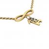 necklace, infinity – August 14th, made of 18k yellow gold vermeil on 925 sterling silver /42cm with 8cm extension