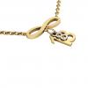 necklace, infinity – August 18th, made of 18k yellow gold vermeil on 925 sterling silver /42cm with 8cm extension