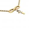 necklace, infinity – December 1st, made of 18k yellow gold vermeil on 925 sterling silver /42cm with 8cm extension