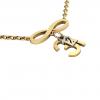 necklace, infinity – December 31st, made of 18k yellow gold vermeil on 925 sterling silver /42cm with 8cm extension