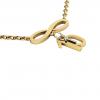 necklace, infinity – January 10th, made of 18k yellow gold vermeil on 925 sterling silver /42cm with 8cm extension