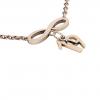 necklace, infinity – January 19th, made of 18k rose gold vermeil on 925 sterling silver /42cm with 8cm extension