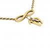 necklace, infinity – January 19th, made of 18k yellow gold vermeil on 925 sterling silver /42cm with 8cm extension