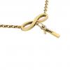 necklace, infinity – January 1st, made of 18k yellow gold vermeil on 925 sterling silver /42cm with 8cm extension