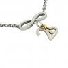 necklace, infinity – January 26th, made of 18k white gold vermeil on 925 sterling silver /42cm with 8cm extension