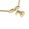 necklace, infinity – January 26th, made of 18k yellow gold vermeil on 925 sterling silver /42cm with 8cm extension