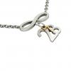 necklace, infinity – July 28th, made of 18k white gold vermeil on 925 sterling silver /42cm with 8cm extension