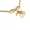 necklace, infinity – July 28th, made of 18k yellow gold vermeil on 925 sterling silver /42cm with 8cm extension