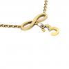 necklace, infinity – July 3rd, made of 18k yellow gold vermeil on 925 sterling silver /42cm with 8cm extension