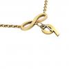 necklace, infinity – July 9th, made of 18k yellow gold vermeil on 925 sterling silver /42cm with 8cm extension