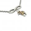 necklace, infinity – June 19th, made of 18k white gold vermeil on 925 sterling silver /42cm with 8cm extension