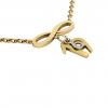 necklace, infinity – June 19th, made of 18k yellow gold vermeil on 925 sterling silver /42cm with 8cm extension