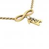 necklace, infinity – March 14th, made of 18k yellow gold vermeil on 925 sterling silver /42cm with 8cm extension