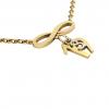 necklace, infinity – March 19th, made of 18k yellow gold vermeil on 925 sterling silver /42cm with 8cm extension