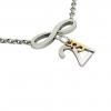 necklace, infinity – March 21st, made of 18k white gold vermeil on 925 sterling silver /42cm with 8cm extension