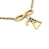 necklace, infinity – March 21st, made of 18k yellow gold vermeil on 925 sterling silver /42cm with 8cm extension