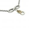 necklace, infinity – May 8th, made of 18k white gold vermeil on 925 sterling silver /42cm with 8cm extension