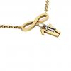 necklace, infinity – November 17th, made of 18k yellow gold vermeil on 925 sterling silver /42cm with 8cm extension